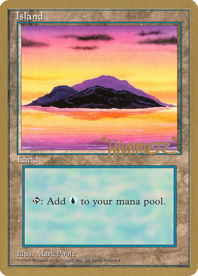 Island (shr368) (Shawn "Hammer" Regnier) [Pro Tour Collector Set] | Good Games Morley