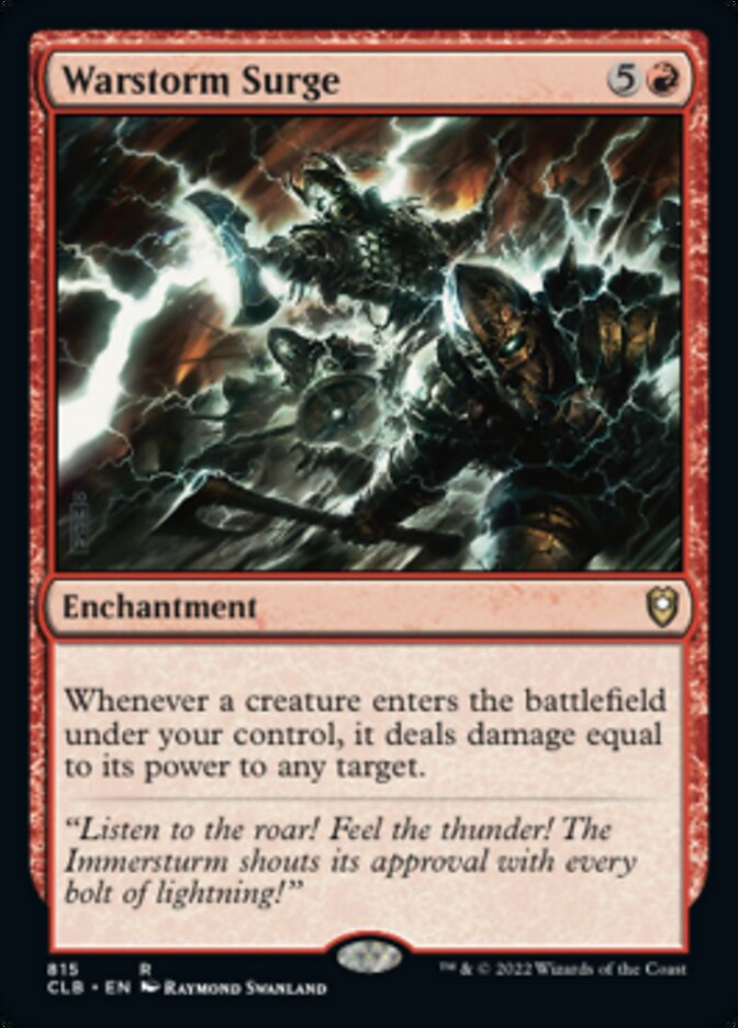Warstorm Surge [Commander Legends: Battle for Baldur's Gate] | Good Games Morley