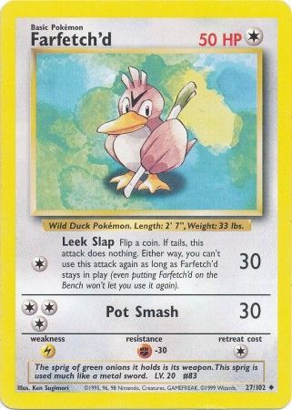 Farfetch'd (27/102) [Base Set Unlimited] | Good Games Morley