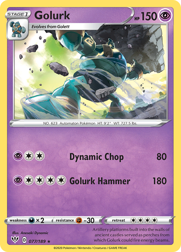 Golurk (077/189) [Sword & Shield: Darkness Ablaze] | Good Games Morley