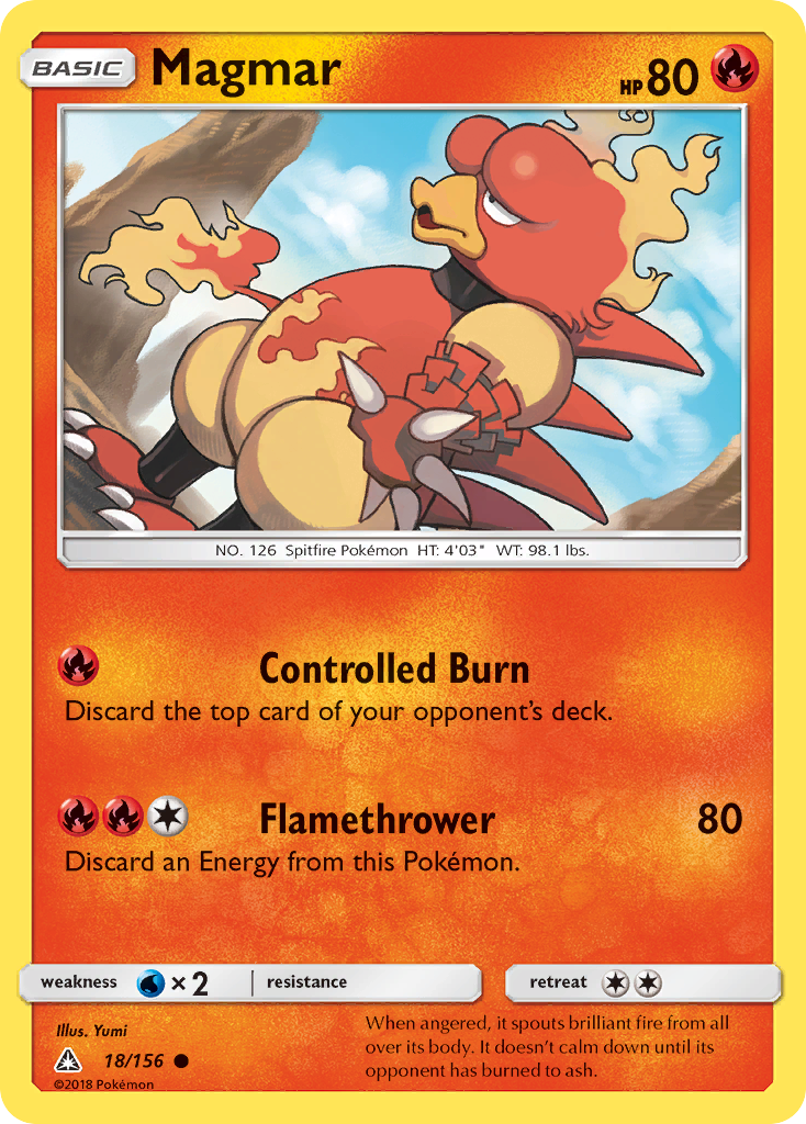 Magmar (18/156) [Sun & Moon: Ultra Prism] | Good Games Morley
