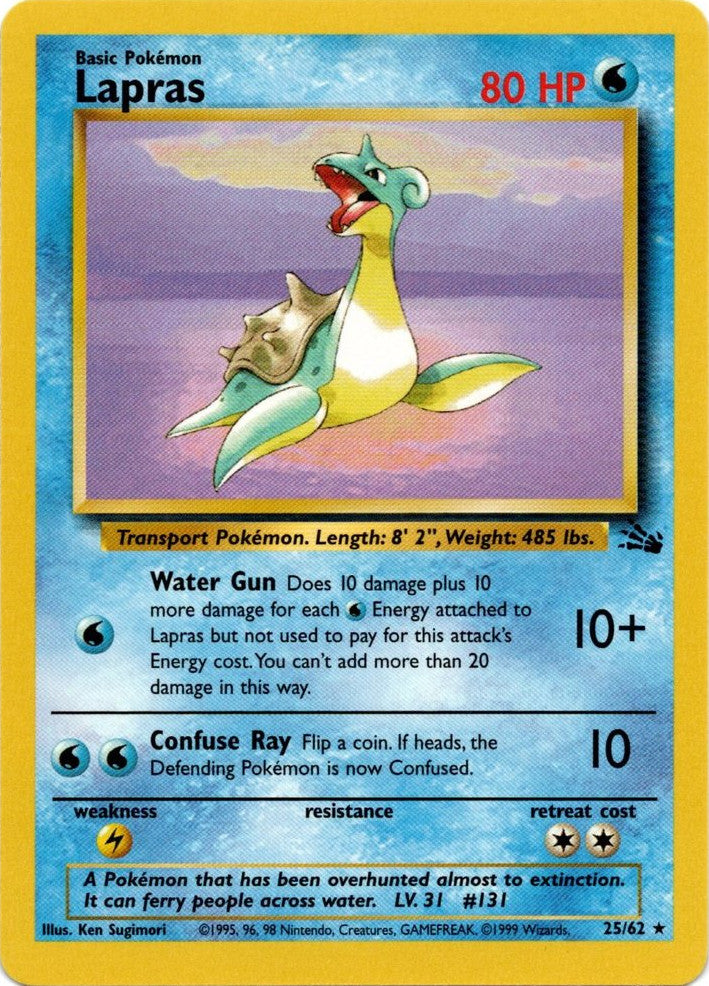 Lapras (25/62) [Fossil Unlimited] | Good Games Morley