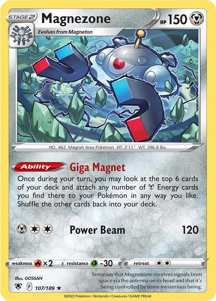 Magnezone (107/189) (Theme Deck Exclusive) [Sword & Shield: Astral Radiance] | Good Games Morley