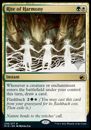 Rite of Harmony (Promo Pack) [Innistrad: Midnight Hunt Promos] | Good Games Morley
