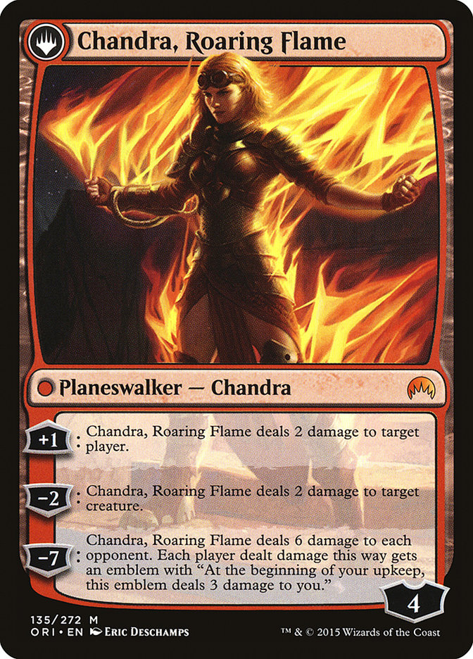 Chandra, Fire of Kaladesh // Chandra, Roaring Flame [Magic Origins] | Good Games Morley