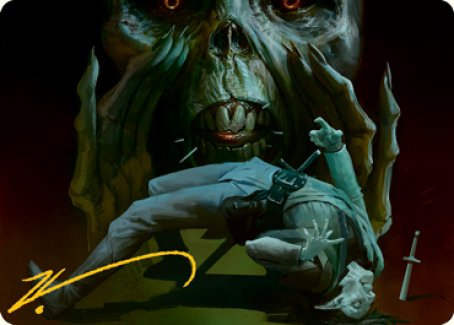 Power Word Kill Art Card (Gold-Stamped Signature) [Dungeons & Dragons: Adventures in the Forgotten Realms Art Series] | Good Games Morley
