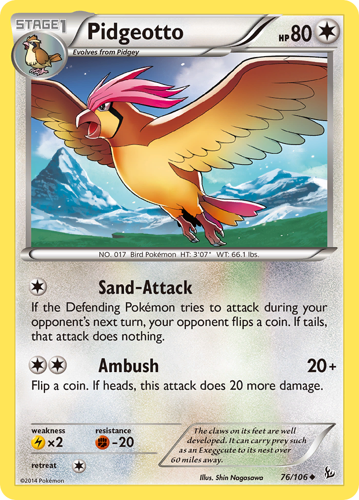 Pidgeotto (76/106) [XY: Flashfire] | Good Games Morley
