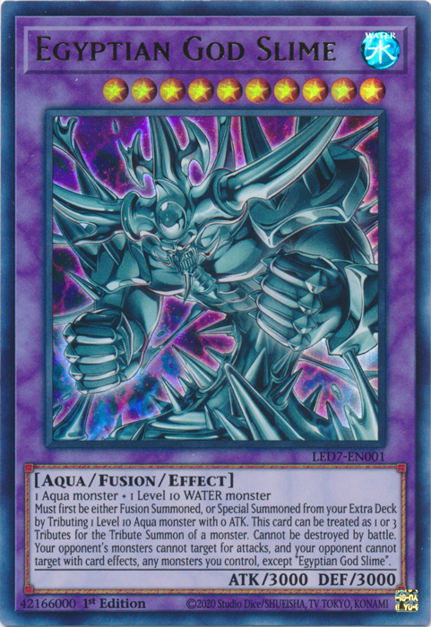Egyptian God Slime [LED7-EN001] Ultra Rare | Good Games Morley