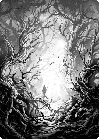 Forest 1 Art Card [Innistrad: Midnight Hunt Art Series] | Good Games Morley