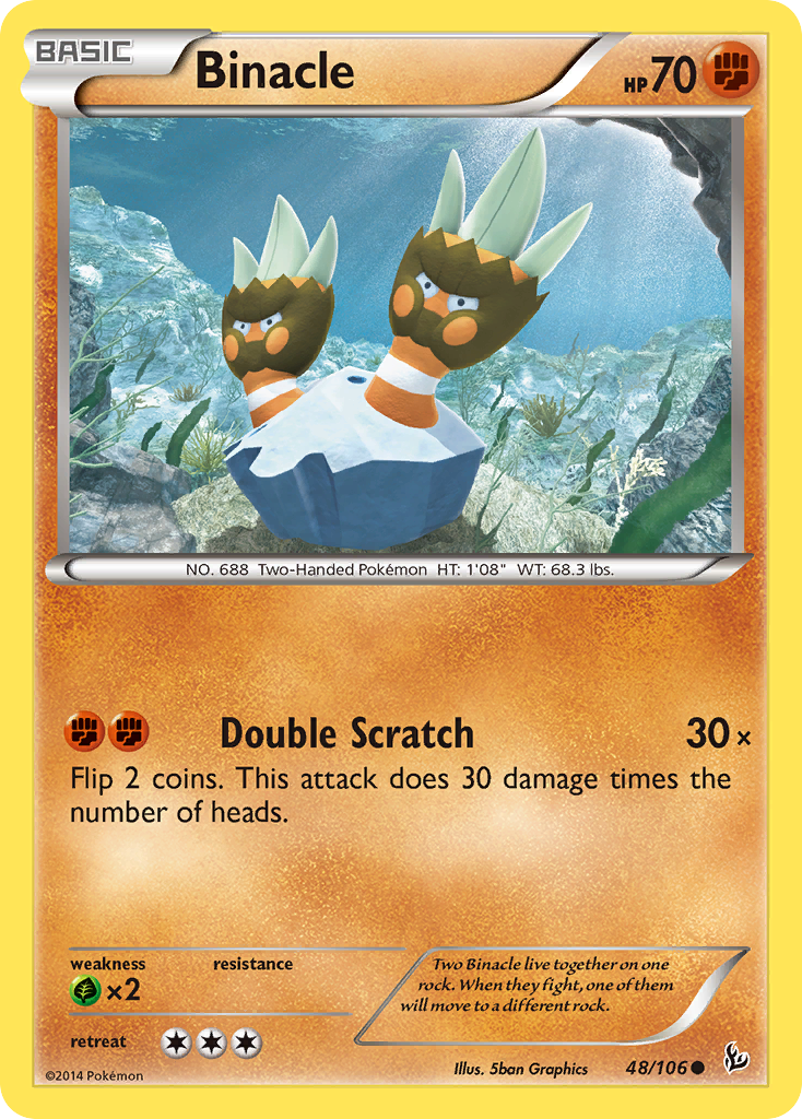 Binacle (48/106) [XY: Flashfire] | Good Games Morley