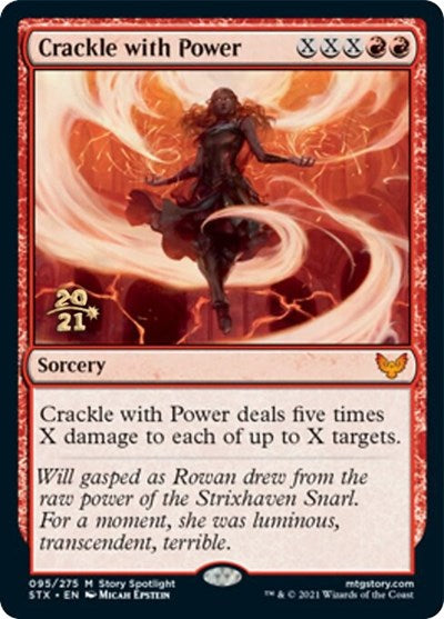Crackle with Power [Strixhaven: School of Mages Prerelease Promos] | Good Games Morley