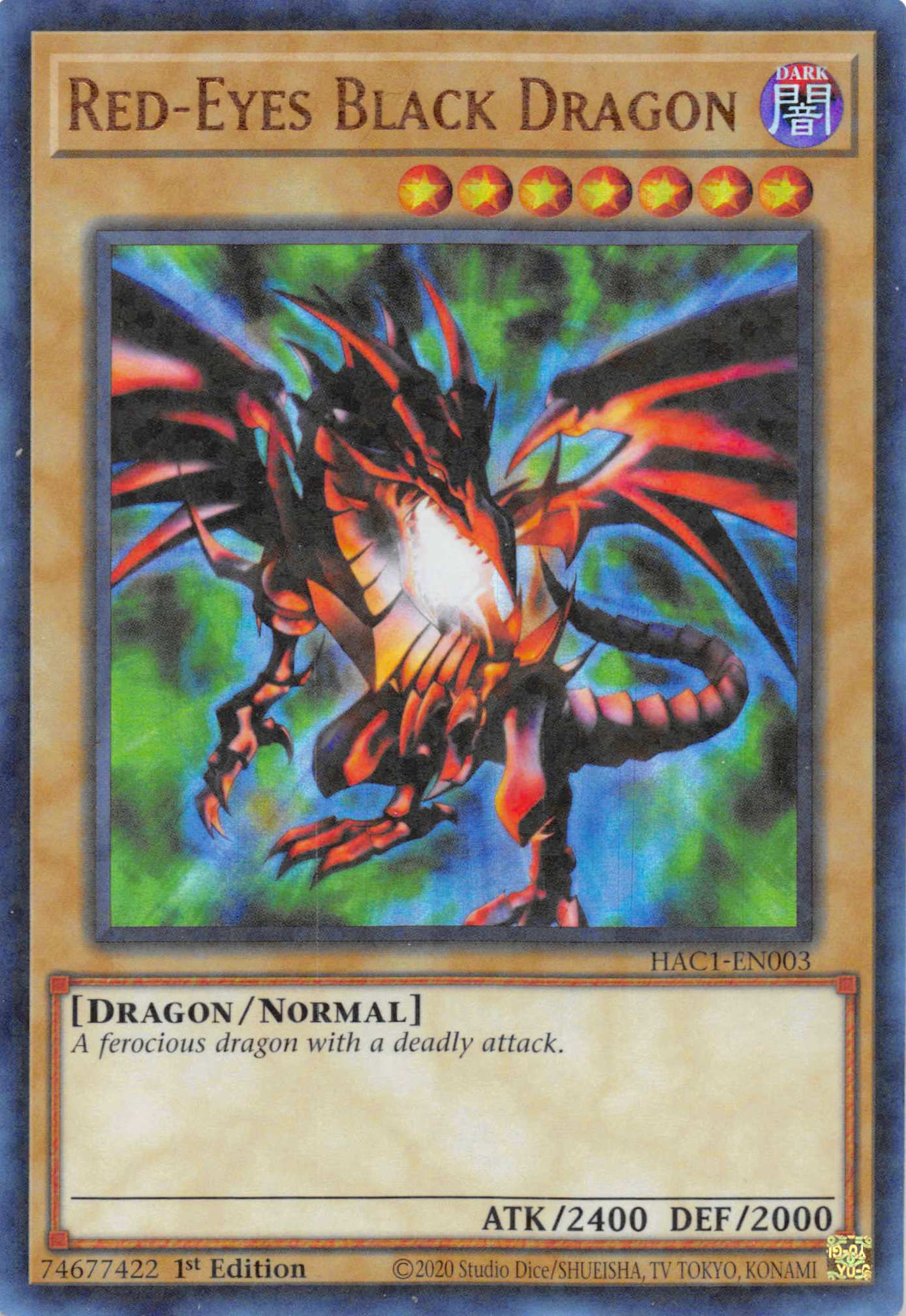 Red-Eyes Black Dragon (Duel Terminal) [HAC1-EN003] Parallel Rare | Good Games Morley