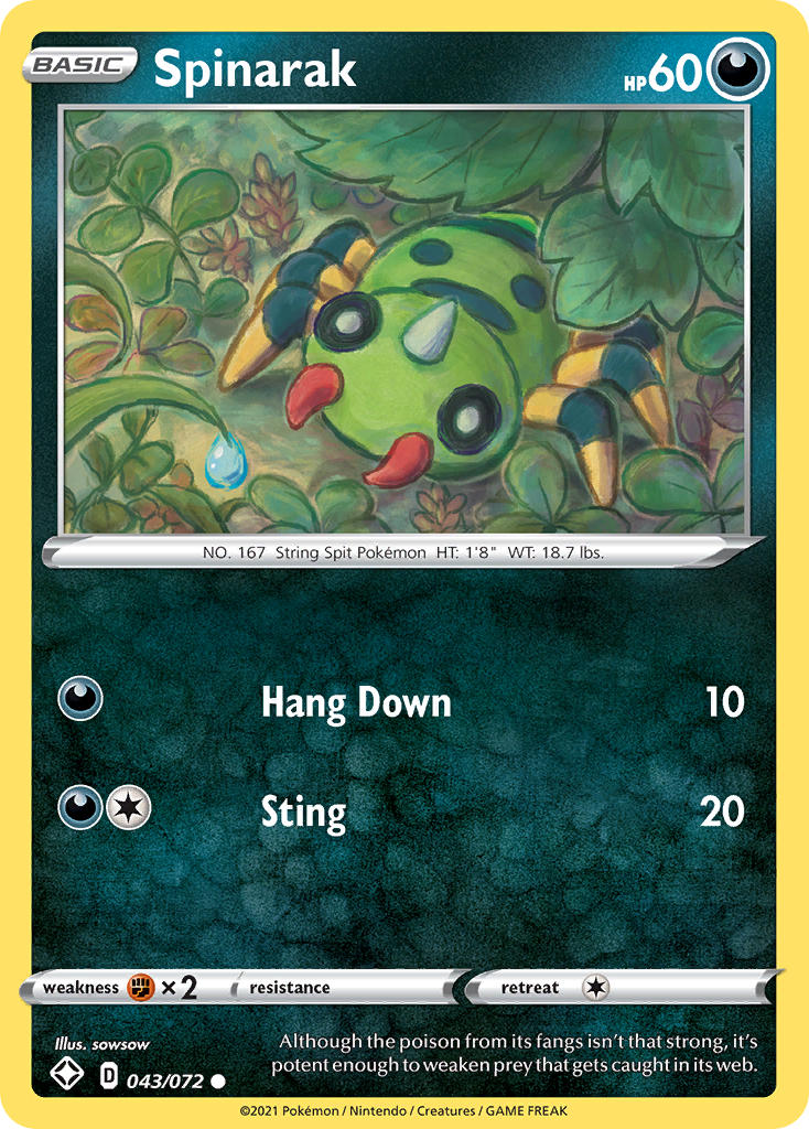 Spinarak (043/072) [Sword & Shield: Shining Fates] | Good Games Morley