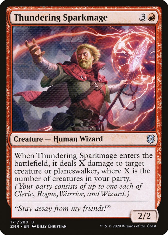 Thundering Sparkmage [Zendikar Rising] | Good Games Morley