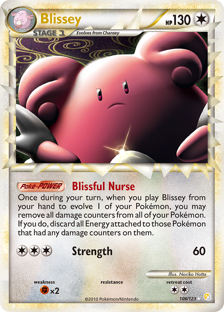 Blissey (106/123) [HeartGold & SoulSilver: Base Set] | Good Games Morley