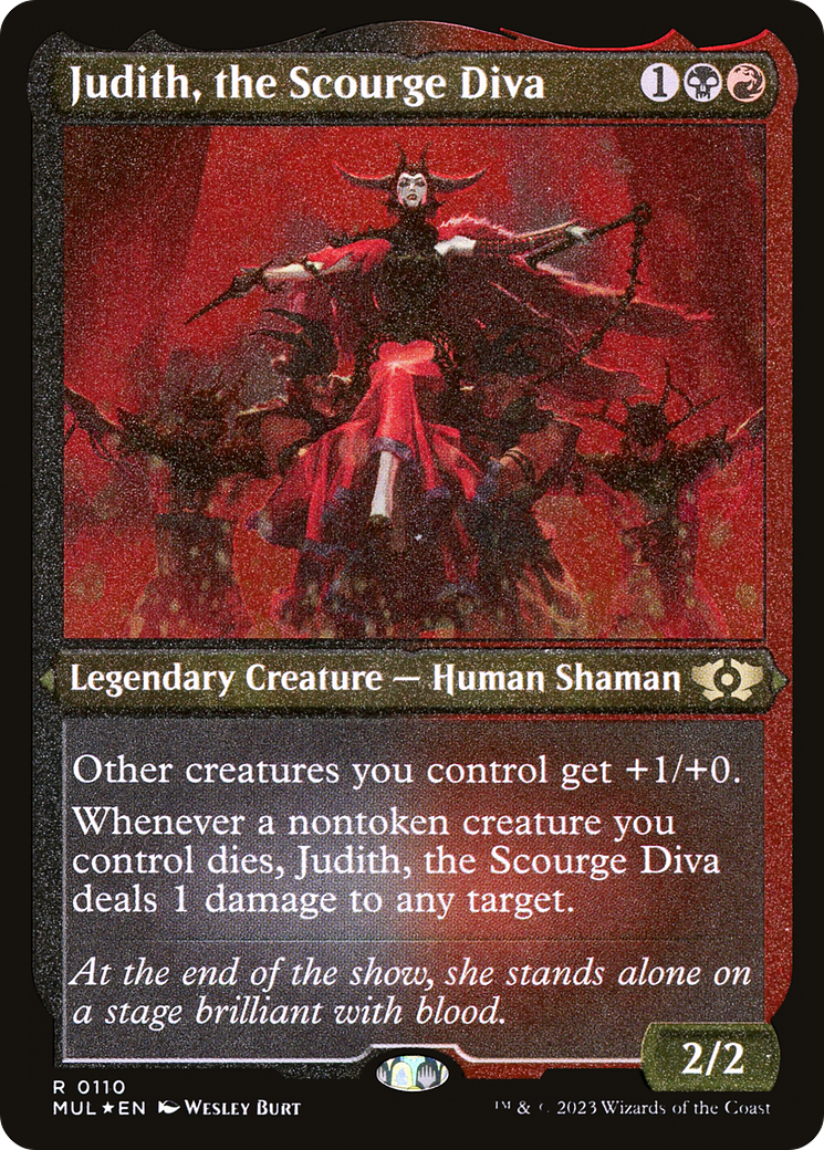Judith, the Scourge Diva (Foil Etched) [Multiverse Legends] | Good Games Morley