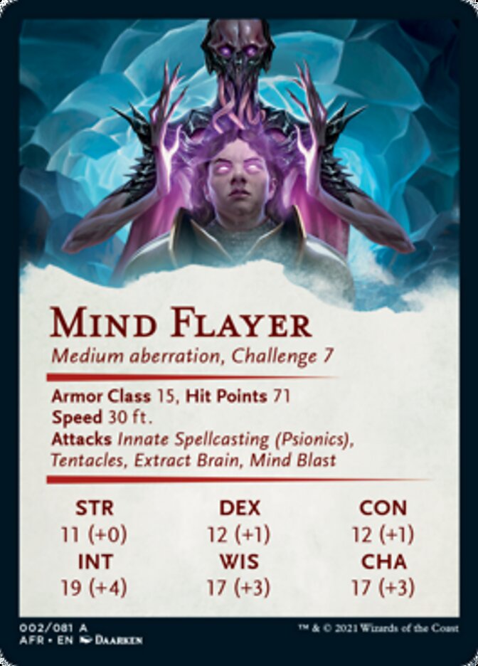 Mind Flayer Art Card [Dungeons & Dragons: Adventures in the Forgotten Realms Art Series] | Good Games Morley