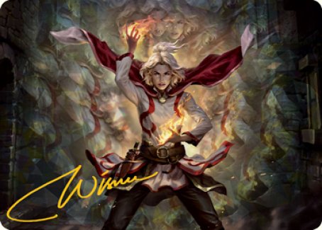 Delina, Wild Mage Art Card (Gold-Stamped Signature) [Dungeons & Dragons: Adventures in the Forgotten Realms Art Series] | Good Games Morley