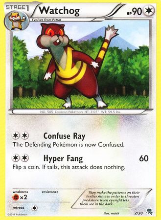 Watchog (2/30) [Black & White: Trainer Kit - Zoroark] | Good Games Morley