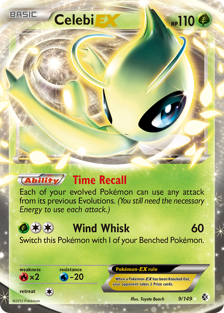 Celebi EX (9/149) [Black & White: Boundaries Crossed] | Good Games Morley