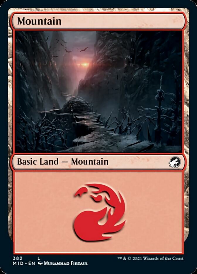 Mountain (383) [Innistrad: Midnight Hunt] | Good Games Morley