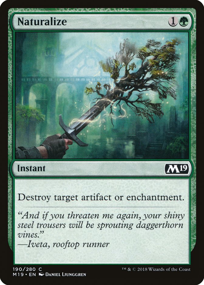 Naturalize [Core Set 2019] | Good Games Morley