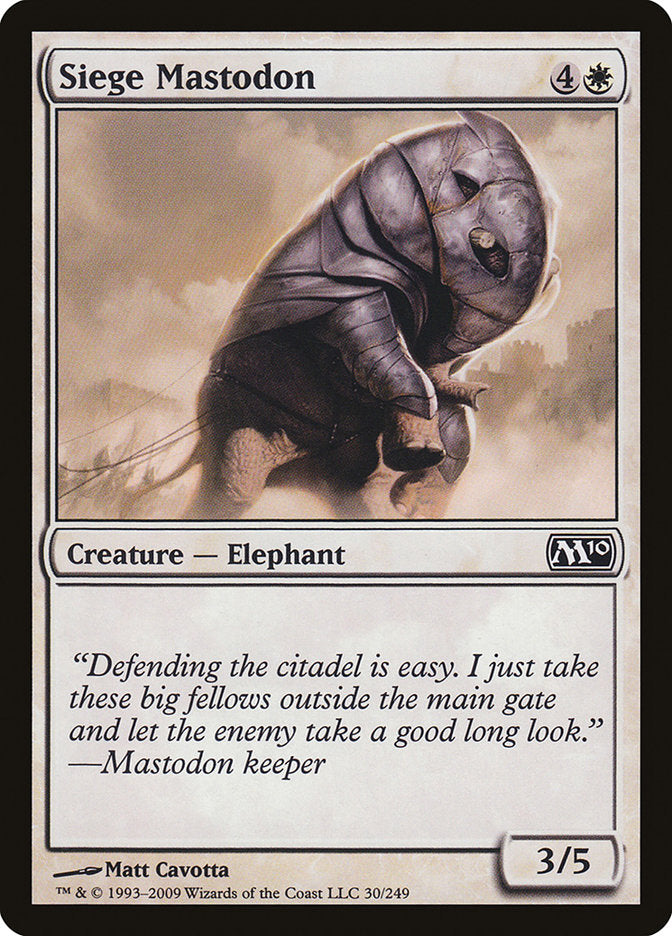 Siege Mastodon [Magic 2010] | Good Games Morley