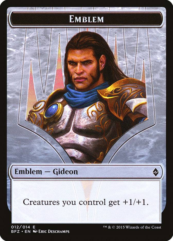 Gideon, Ally of Zendikar Emblem [Battle for Zendikar Tokens] | Good Games Morley