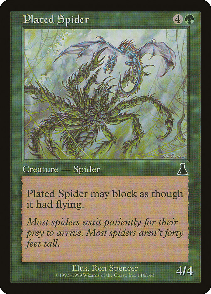 Plated Spider [Urza's Destiny] | Good Games Morley