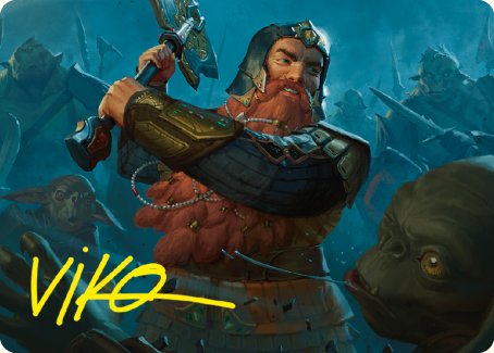 Gimli, Counter of Kills Art Card (10/81) [The Lord of the Rings: Tales of Middle-earth Art Series] | Good Games Morley