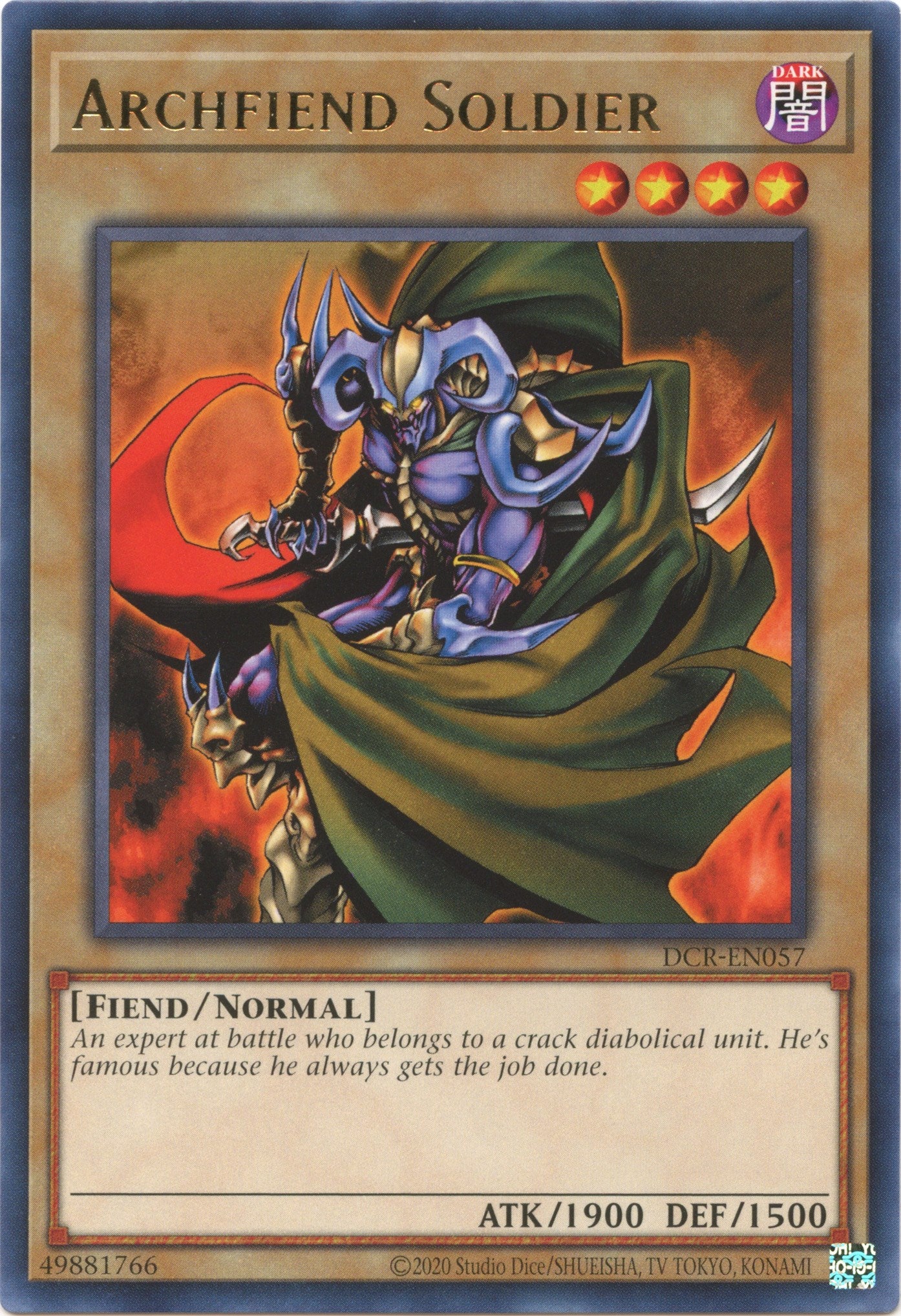 Archfiend Soldier (25th Anniversary) [DCR-EN057] Rare | Good Games Morley