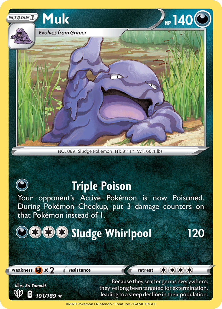 Muk (101/189) [Sword & Shield: Darkness Ablaze] | Good Games Morley