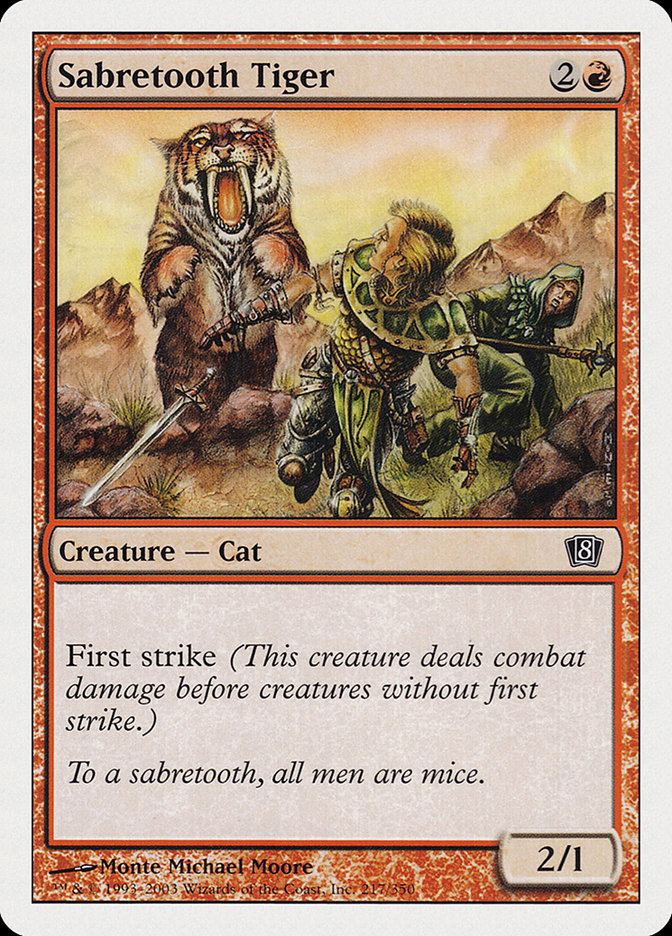 Sabretooth Tiger [Eighth Edition] | Good Games Morley
