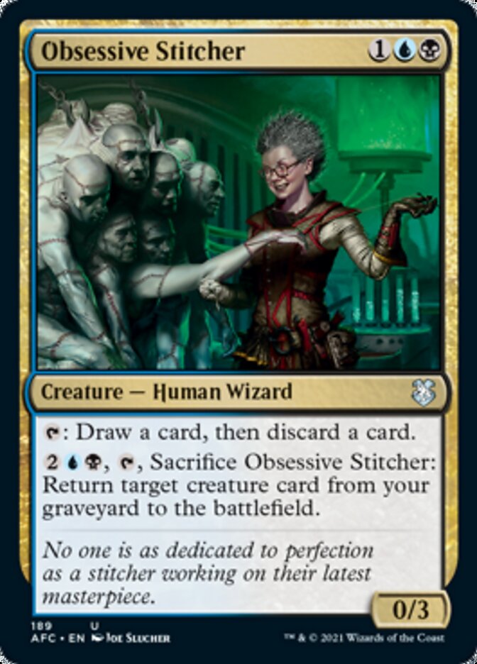 Obsessive Stitcher [Dungeons & Dragons: Adventures in the Forgotten Realms Commander] | Good Games Morley