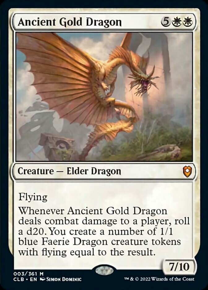 Ancient Gold Dragon [Commander Legends: Battle for Baldur's Gate] | Good Games Morley