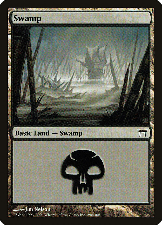 Swamp (298) [Champions of Kamigawa] | Good Games Morley