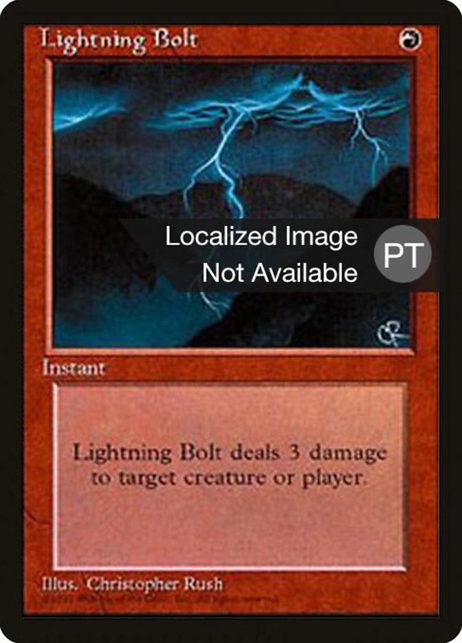 Lightning Bolt [Fourth Edition (Foreign Black Border)] | Good Games Morley