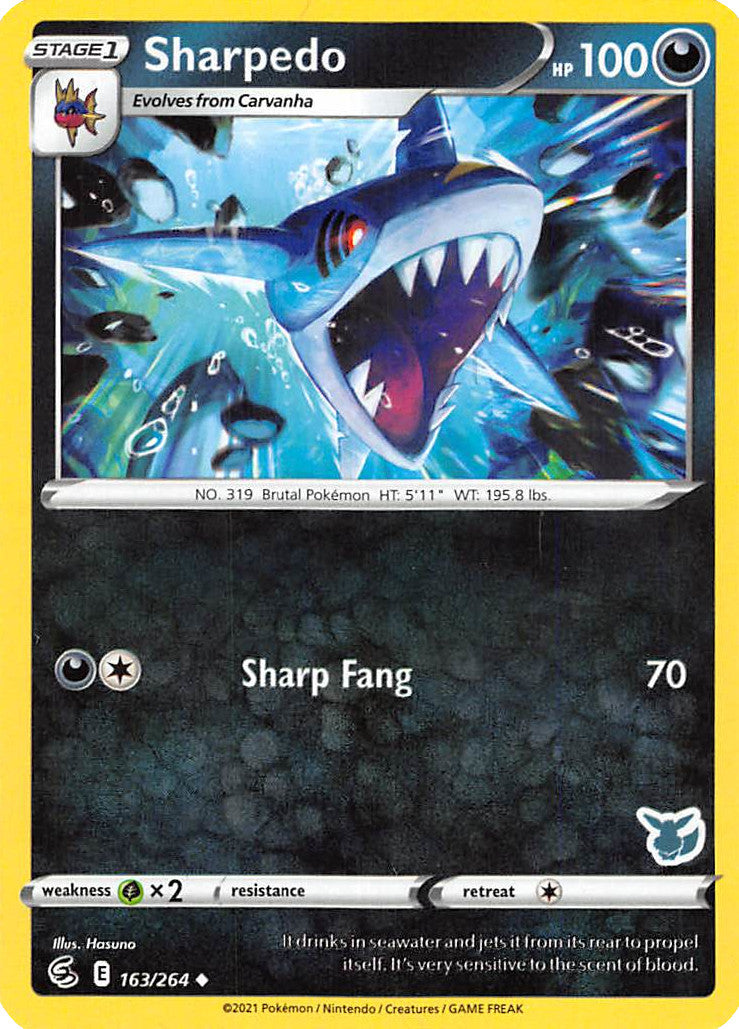 Sharpedo (163/264) (Eevee Deck) [Battle Academy 2022] | Good Games Morley