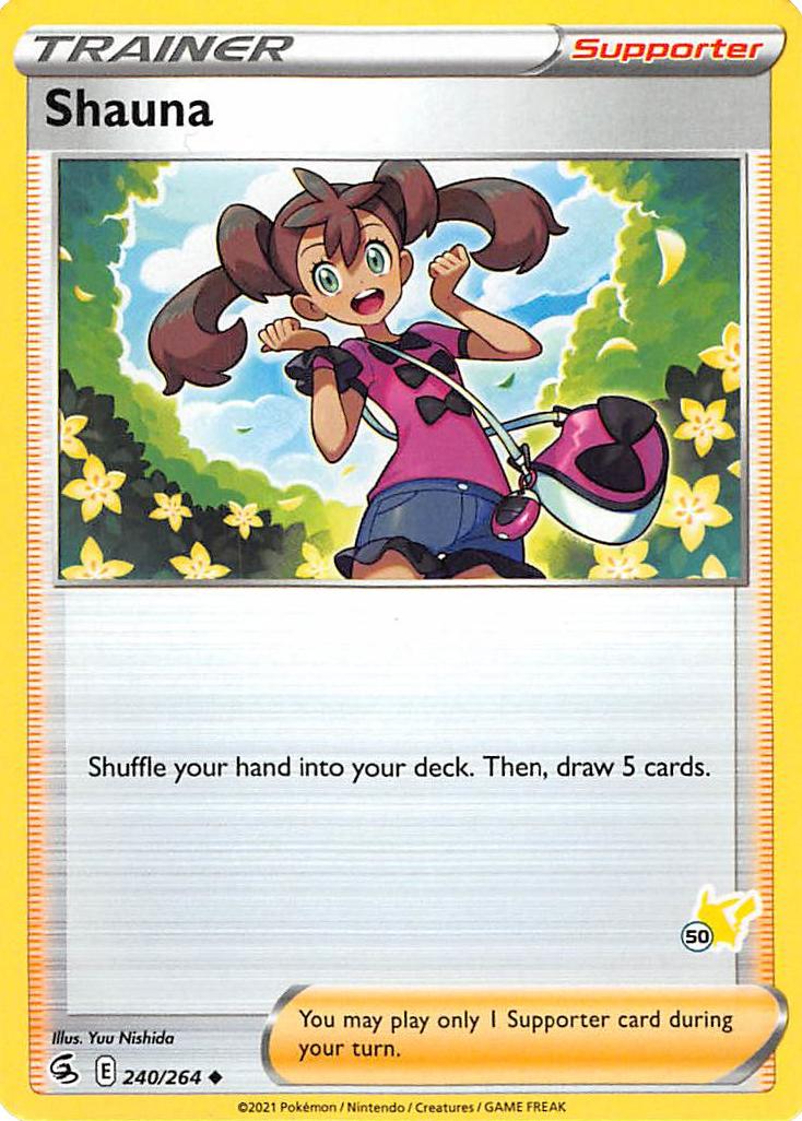 Shauna (240/264) (Pikachu Stamp #50) [Battle Academy 2022] | Good Games Morley