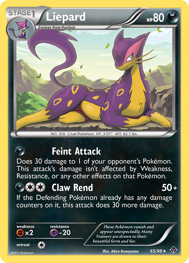 Liepard (65/98) [Black & White: Emerging Powers] | Good Games Morley
