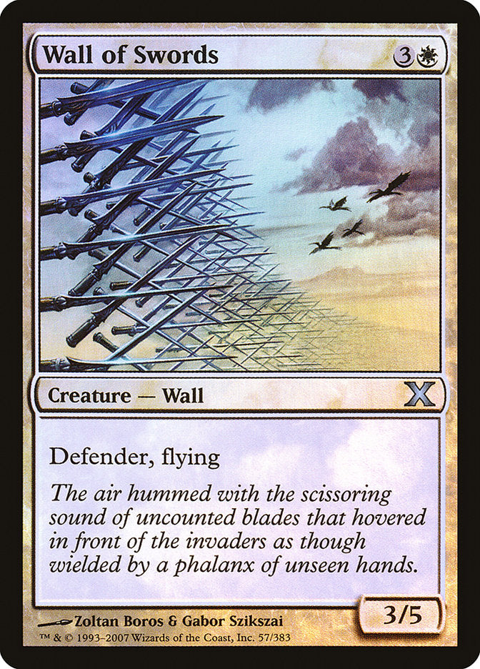 Wall of Swords (Premium Foil) [Tenth Edition] | Good Games Morley