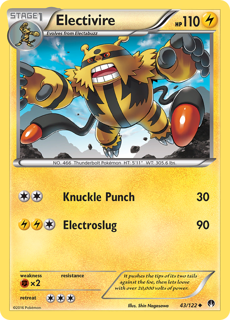Electivire (43/122) [XY: BREAKpoint] | Good Games Morley