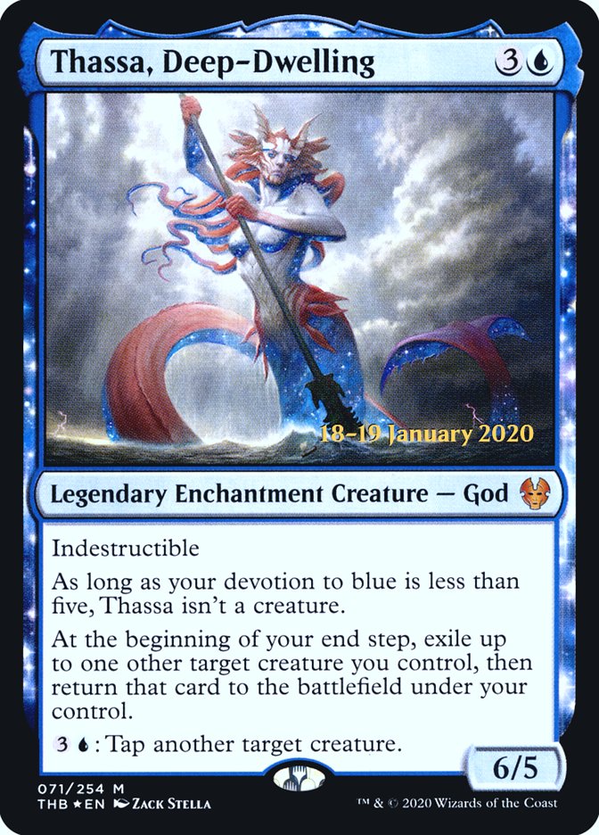 Thassa, Deep-Dwelling [Theros Beyond Death Prerelease Promos] | Good Games Morley