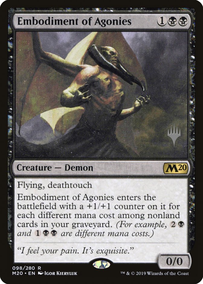 Embodiment of Agonies (Promo Pack) [Core Set 2020 Promos] | Good Games Morley