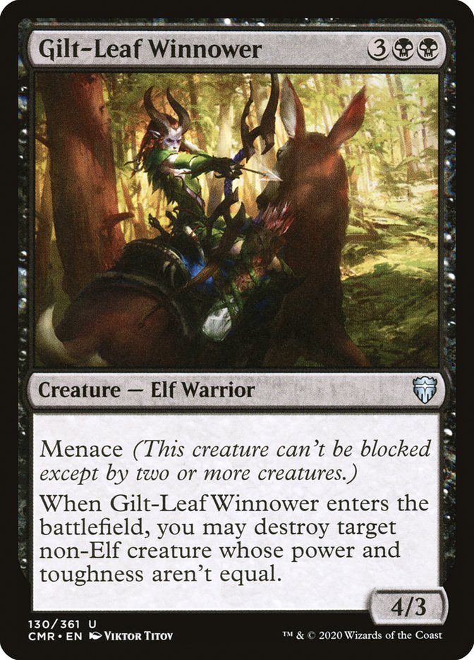 Gilt-Leaf Winnower [Commander Legends] | Good Games Morley