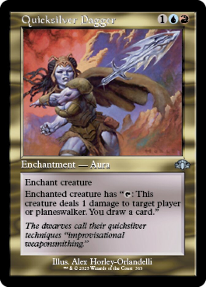 Quicksilver Dagger (Retro) [Dominaria Remastered] | Good Games Morley