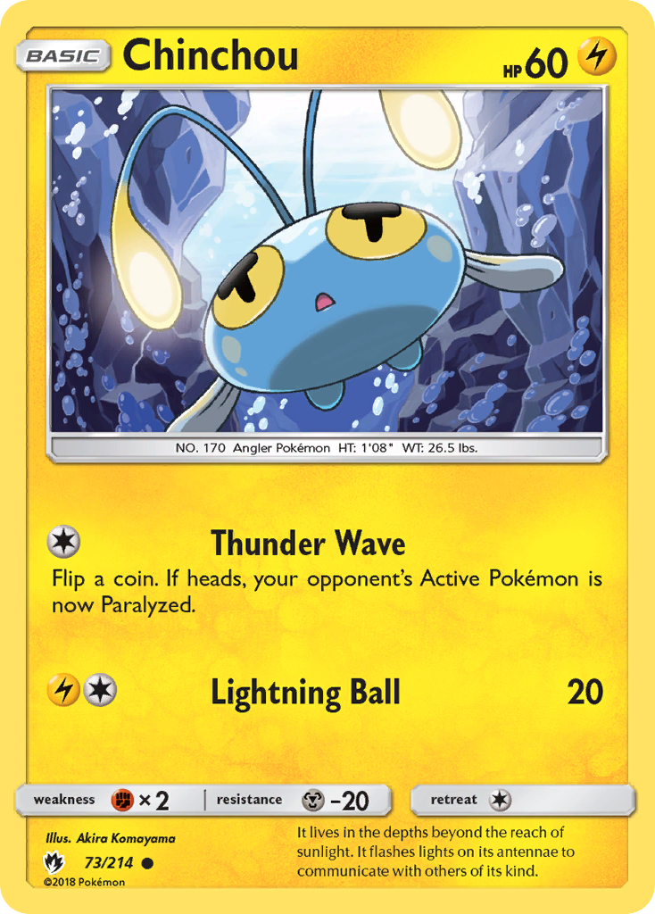 Chinchou (73/214) [Sun & Moon: Lost Thunder] | Good Games Morley