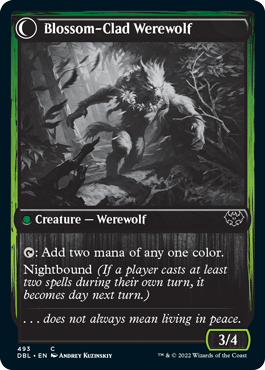 Weaver of Blossoms // Blossom-Clad Werewolf [Innistrad: Double Feature] | Good Games Morley