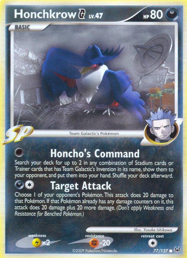 Honchkrow G (77/127) [Platinum: Base Set] | Good Games Morley