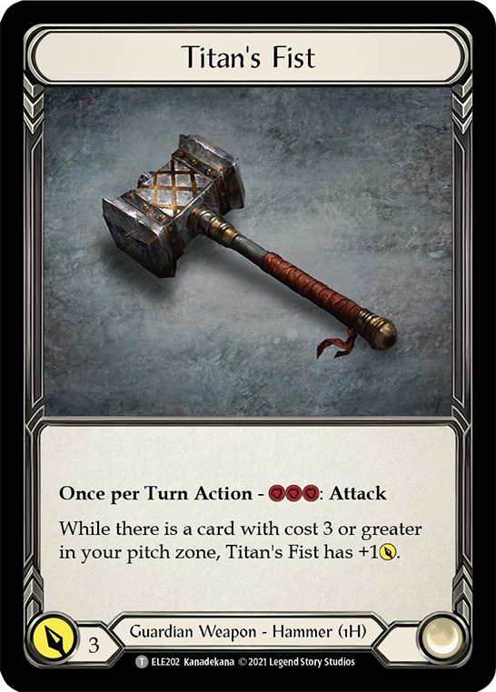 Embodiment of Lightning // Titan's Fist [ELE202] (Tales of Aria)  1st Edition Normal | Good Games Morley